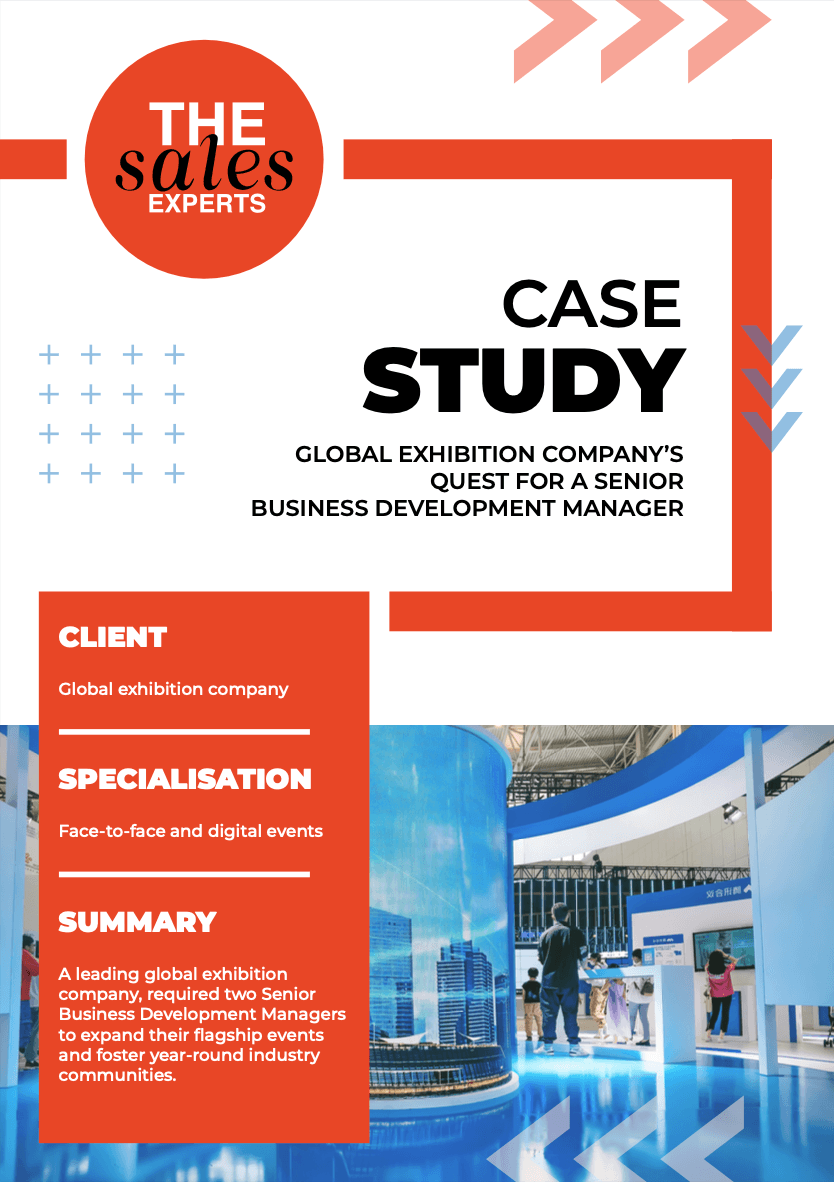 Senior Business Development Recruitment for Global Exhibitions Leader | Business Development Recruitment